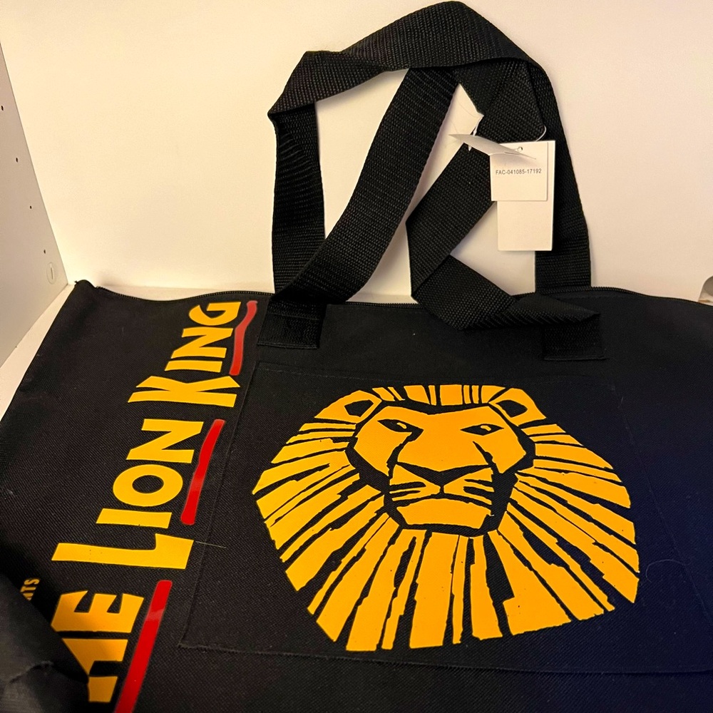 Disney the Lion King Musical Drawstring Souvenir Bag and Book